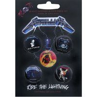 Metallica Badge - Ride The Lightning - meerkleurig