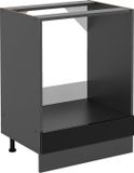 Vicco R-Line Ovenombouwkast – 60 cm zonder werkblad Zwart hoogglans