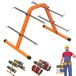 Porte-bobine portable, acier, 4 tiges, 20,3 cm