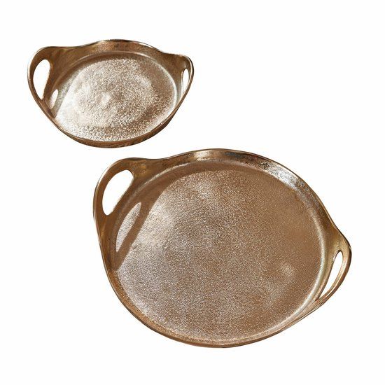 LOBERON Dienblad set van 2 Tiavela goudkleurig