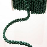 Deko und Band Acetaat koord groen - 8 mm breed op rol van 25 m - 211008 07- R 008