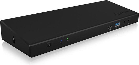 ICY BOX IB-DK2244AC Docking Station - USB-C - Zwart
