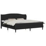 vidaXL Bedframe met hoofdeinde Zwart 180 x 200 cm Kunstleer