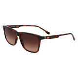 Lacoste Men's Sunglasses L6041S-214 Brown/Black Frame, Brown Lens, 54mm