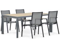 Lifestyle Garden Furniture Lifestyle Fiora/Borello 180 cm dining tuinset 5-delig