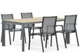 Lifestyle Garden Furniture Lifestyle Fiora/Borello 180 cm dining tuinset 5-delig