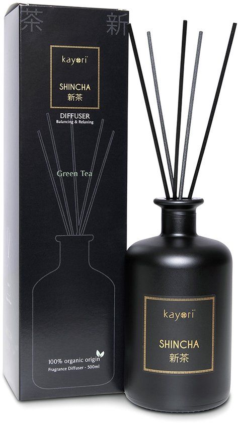 Kayori Shincha Diffuser - Zwart - 500ml
