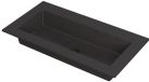 Wastafel INK Kraft Wastafel Enkele Bak Zonder Kraangat - 900x450x10 mm - Quartz Zwart