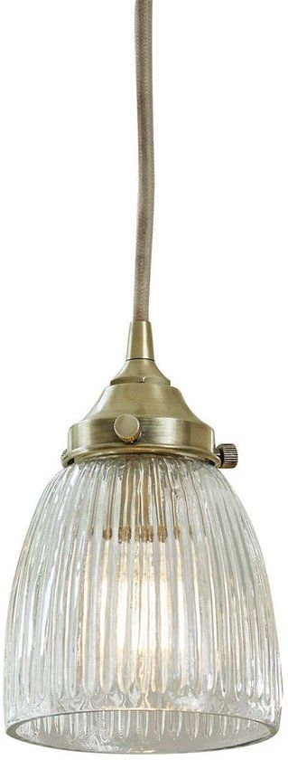 LOBERON Hanglamp Tanaelva antiekmessing/helder