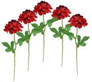 Kunstbloemen, ranonkels, set van 5, 35 cm
