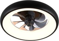 RL LIVE YOUR LIGHT REALITY MUONIO - Ventilator - Zwart mat