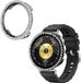 kwmobile 2x kunststof horloge rand bescherming geschikt voor Huawei Watch GT6 41mm / GT5 41mm / Watch GT4 41mm Beschermhoes - Glitter beschermhoesje zwart / zilver