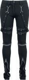 Gothicana by EMP Gothicana Zwarte stoffen broek met gespen - Dames - W31L34
