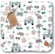 Totsy baby ASE Spolka Akcyjna Verschoonmat Waterdicht Afwasbaar Baby 75x72 cm - Afrika