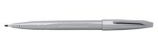 Pentel S520 Sign Pen viltstift vezelpunt grijs 12 stuks