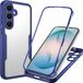 Techsuit Hoesje geschikt voor Samsung Galaxy S26 Plus - ColorVerse 360 Case met Screenprotector - Blauw