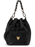 Coccinelle Leren schoudertas Beat Generatio Bucket Bag Noir zwart