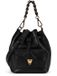 Coccinelle Leren schoudertas Beat Generatio Bucket Bag Noir zwart