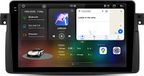 2K, 9,5-inch autoradio met DAB+, GPS-navigatie, Wi-Fi, 4G, Bluetooth, USB, DVR, 8+256GB geheugen, geschikt voor BMW 3-serie E46 (1998-2006), 8-kern processor