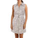 Goa Robe pour femme Junia avec impression zippee Beige en viscose elegant 15201105/537