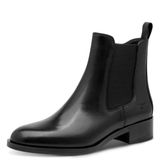 Tamaris Dames Chelseaboot 1-25361-47 001 Zwart Leer Maat 36