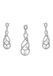 NAEMI Sieraden set zilver / transparant