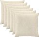 vidaXL Kussensloop Crèmekleurig 70 x 70 cm (6 stuks)
