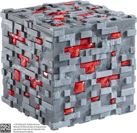 Minecraft Redstone Ore Cube Lamp - The Noble Collection