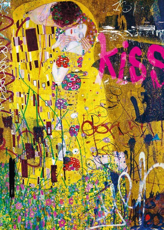 Heye Rebrush! The Kiss Legpuzzel - 1000 Stukjes - Kunst