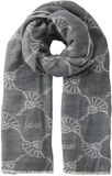 JOOP! Sjaal JW224A125 Vrouwen Donkergrijs Gebloemd Acryl