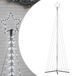 vidaXL LED-kerstboom 495 LEDs koud wit 300,5 cm