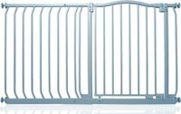 Safetots Barrière avec dessus incurvé, 125cm - 134cm, Gris mat