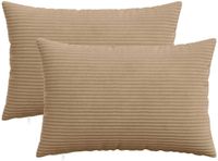 vidaXL - Kussensloop - 2 pcs - HEERLEN - Bruin - 50 x 70 cm - corduroy