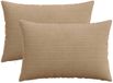 vidaXL - Kussensloop - 2 pcs - HEERLEN - Bruin - 50 x 70 cm - corduroy