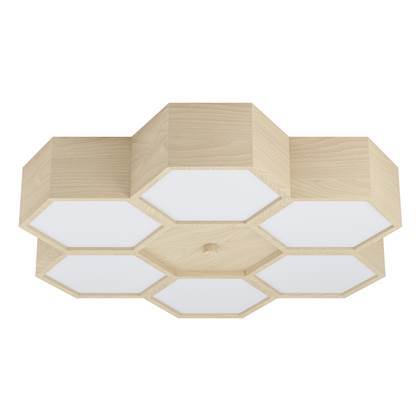 EGLO Mirlas Plafondlamp - Bruin/Wit