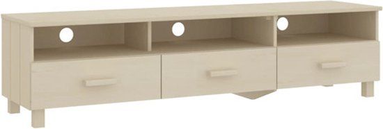 vidaXL Tv-meubel HAMAR 158x40x40 cm massief grenenhout honingbruin