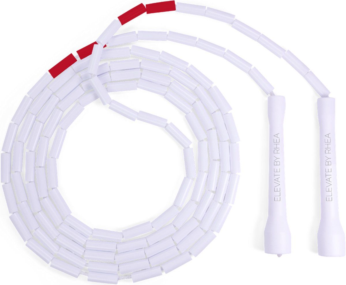 Elevate Rope Professioneel Beaded Springtouw - Verstelbare Jump Rope - Touwtje Springen voor Volwassenen en kinderen - Beaded rope - Conditie & Trucs - Binnen & Buiten Skipping Rope - Fitness Springtouwen