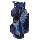 Longridge Deluxe Lite golfrolley tas met 14-voudige scheidingswand, blauw