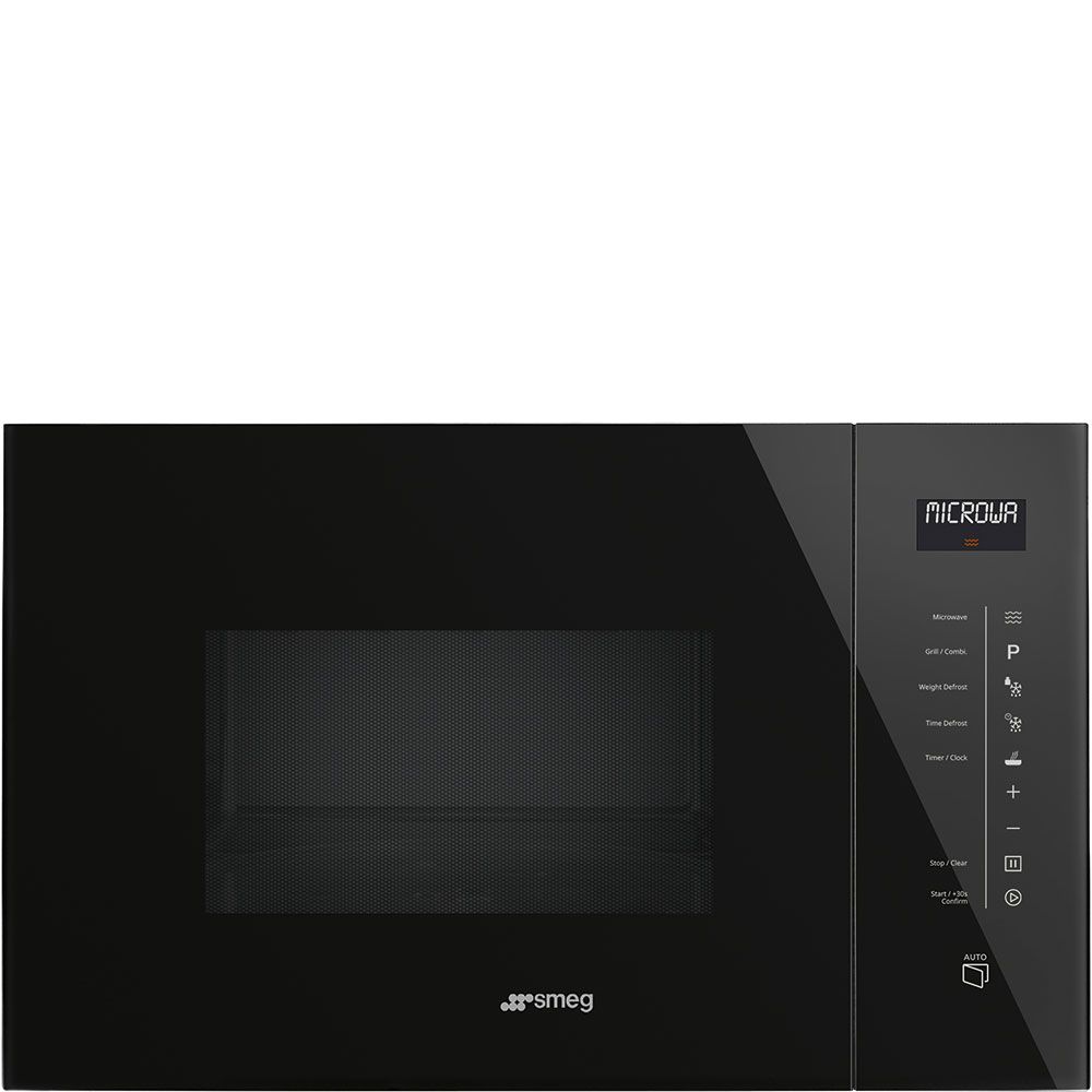Smeg FMI125N - Inbouw Grill Magnetron - 26L - 900W - Zwart