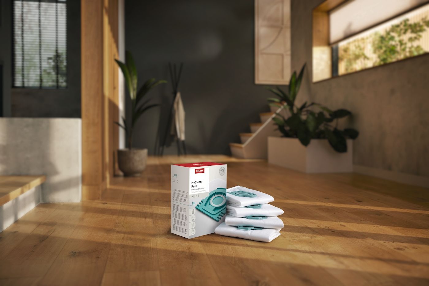 Miele TU HyClean Pure stofzuigerzakken - 4 stuks - geschikt voor Guard S1 & L1 serie