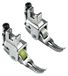 Merkloos Roller Zipper Voet voor Naaimachine 2 Stuks