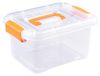 Icecat Boîte de rangement en plastique portable avec fermetures à clips