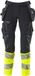 Mascot Accelerate Safe Broek met spijkerzakken 19131-711 - donkermarine/hi-vis geel - C54 - 90