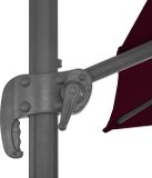 vidaXL Zweefparasol met Aluminium Paal 400x300 cm Taupe