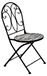 Chaise pliante mosaïque, chaise de jardin, chaise de balcon, design rond, aspect pierre