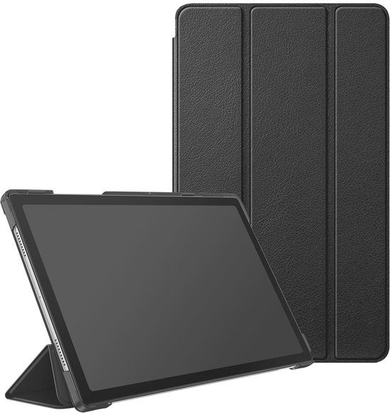 Eiger, Hoesje geschikt voor Samsung Galaxy Tab A8 10.5 inch - Versterkt Folio met Magnetische Standaard, Zwart