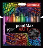 STABILO pointMax Rigide 0.8 mm ARTY Étui met 15 Kleuren