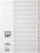 DURABLE A - Z Alfabetische tabbladen A4 Grijs 24 tabs PP (Polypropeen) 11 Gaten 6508