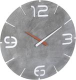 TFA Dostmann Contour analoog radiografisch wandklok, 60.3536.15, zendergestuurde klok, design klok, antraciet/wit, Ø 350 x (H) 35 mm
