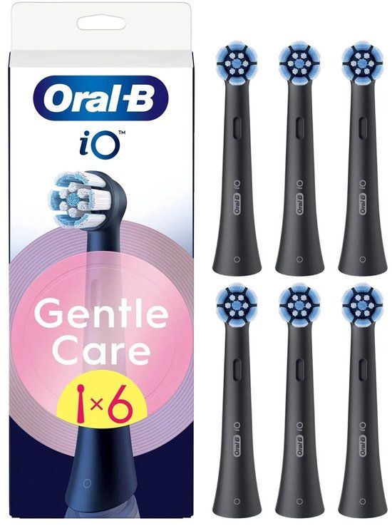Oral-B iO Gentle Care Opzetborstels - 6 stuks - Zwart